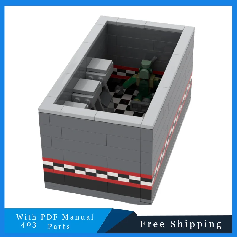 

403 шт. MOC, серия строительных кирпичей, игровой дом, строительный блок, модель, детский образовательный сборочный набор игрушек, подарки на Рождество и день рождения
