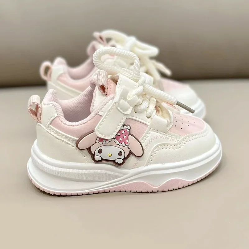 Kids Kuromi Sport Shoes Anime Mymelody Shoes Children Casual Sneakers Cartoon Girls Kuromi Tennis Shoes Baby Toddler Shoes