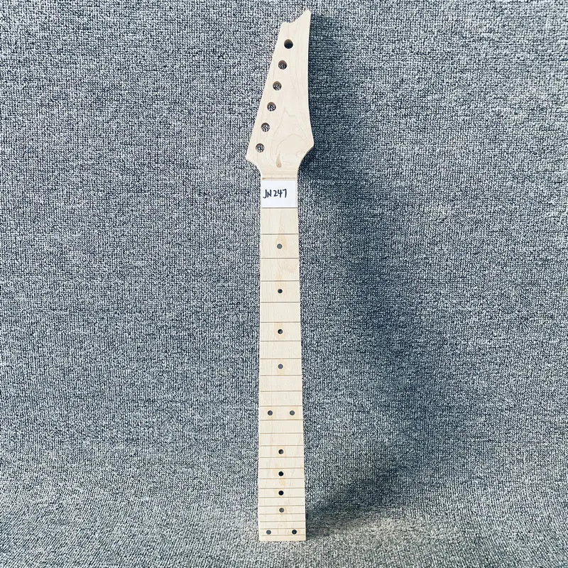 

JN247 Semi Finishing Electric Guitar Neck for Mini Guitar DIY 24 Frets No Paints Short Scales Length