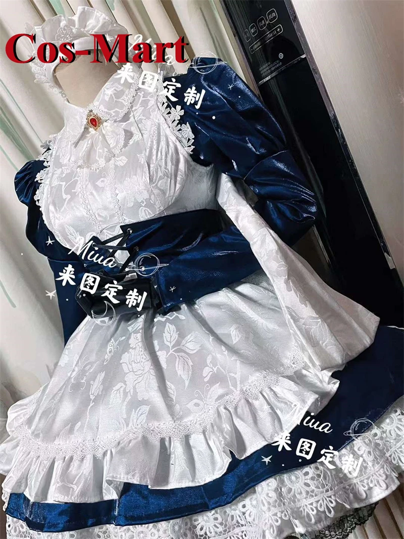 Cos-Mart [Customized] Anime Interspecies Reviewers Meidri Cosplay Costume Gorgeous Maid Dress Activity Party Role Play Clothing\\