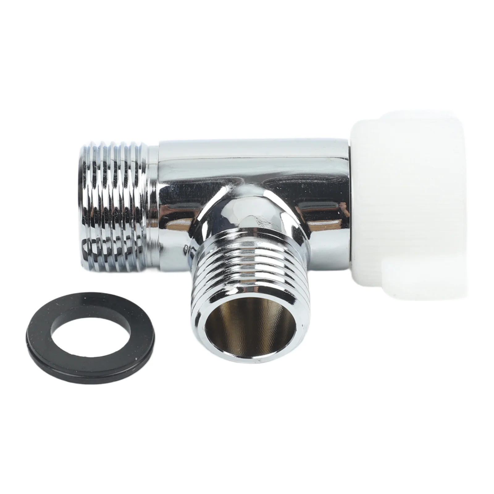 Toilet Tee Connector Bidet for t Adapter Solid Brass Construction Single Lever Control 90 Degree Rotation Water Flow Control