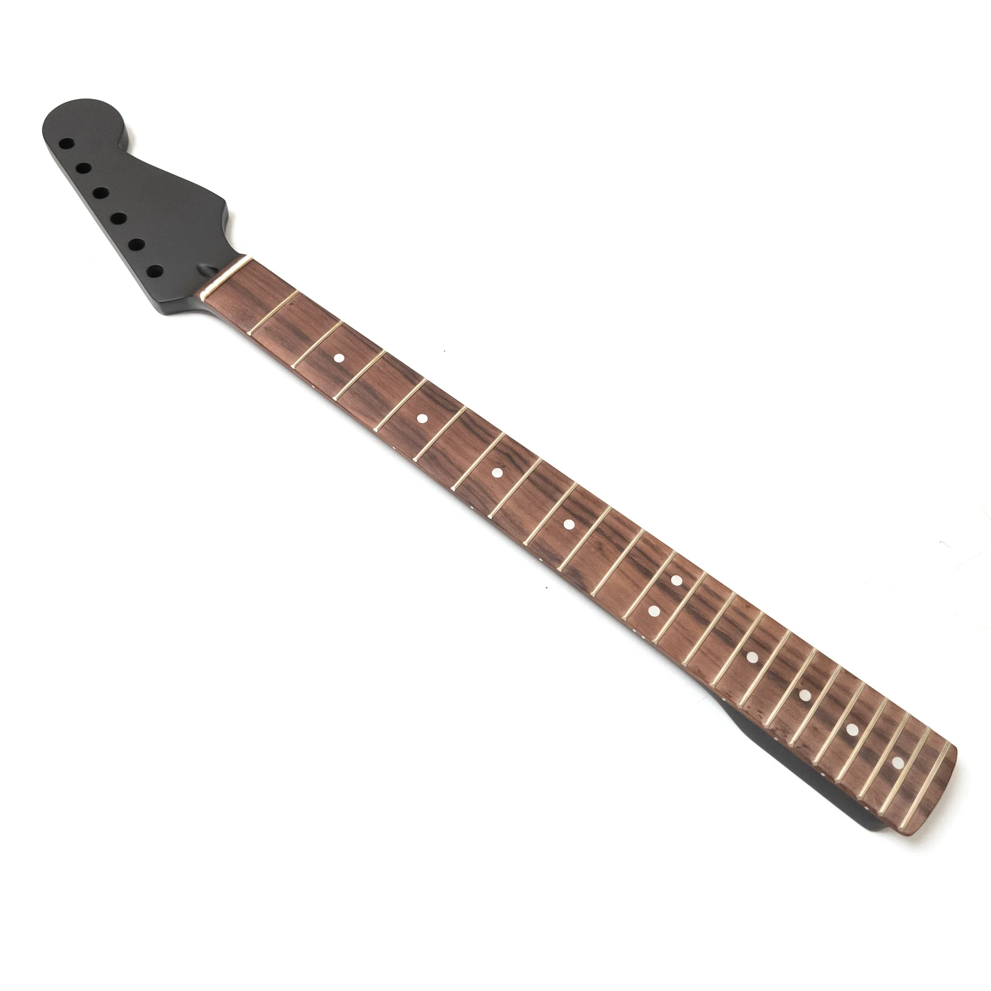 

Electric Guitar Neck Rosewood Fingerboard, 22 Polished Frets, 14-Inch Radius, Matte Black Finish for ST Gutar