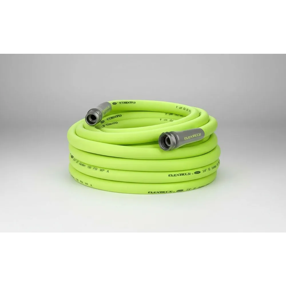 

50ft All-Weather Garden Hose 3/4in, Lightweight Flexible Water Hose with Leak-Free Connections for Easy Yard Use