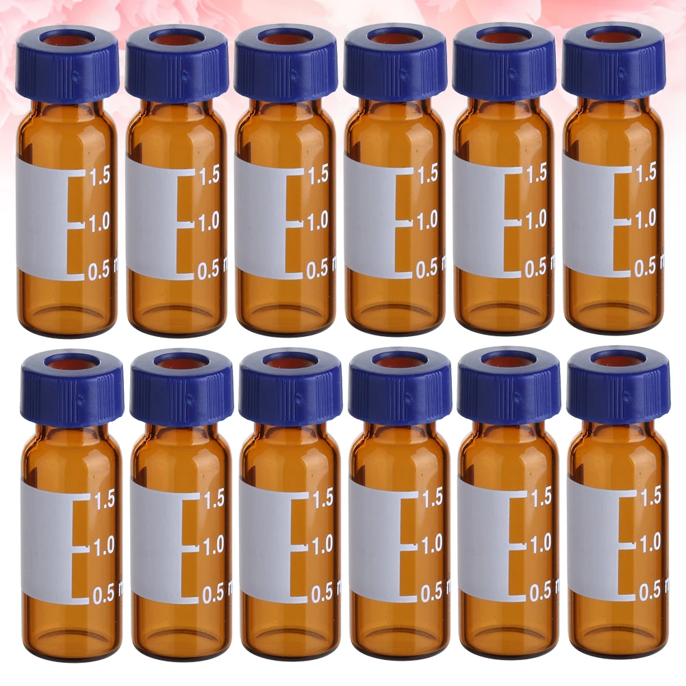 

100Pcs Amber Sampling Vials Liquid Sample Bottles High Quality Lightweight Storage Bottles for Science Pharmacy
