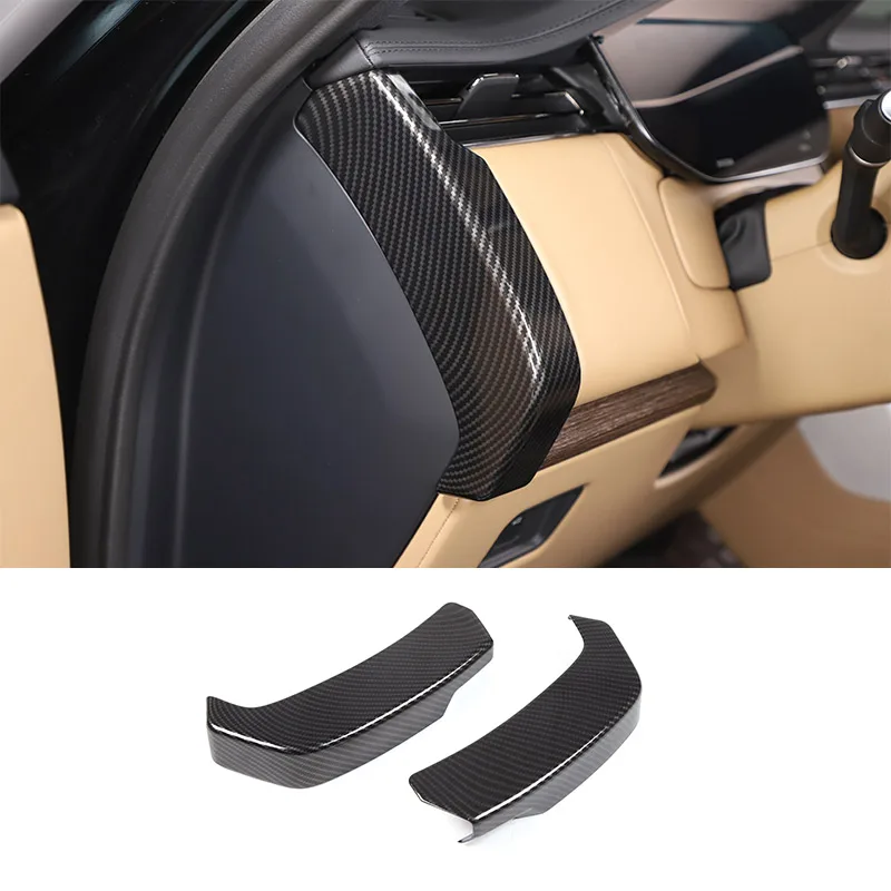 

For Land Rover Range Rover Vogue L460 2023-24 ABS Carbon Fiber Car Dashboard Side Decorative Panel Cover Sticker Car Accessories