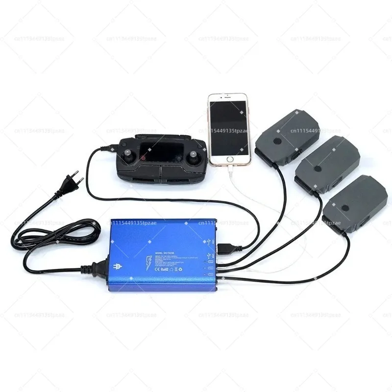 5 In 1 Parallel Power Distribution Hub YXC06 With US EU Plug Multi Port Power Station Equipment Accessory