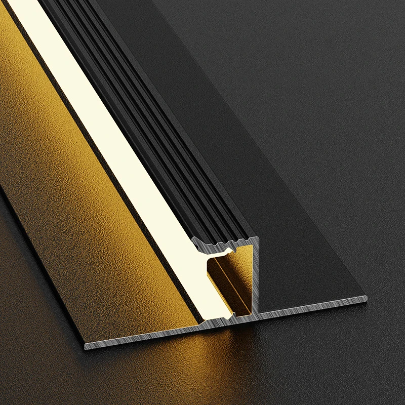 0.5m/1m Ceiling Top Corner LED Aluminum Profile Frameless Embedded Channel Luminous Plaster Line Wall Washing Decor Linear Light