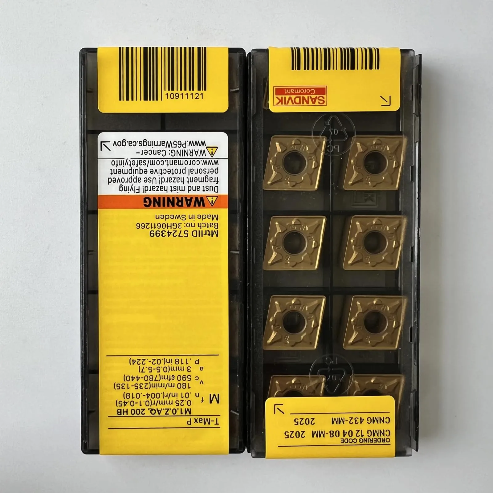 sandvik-d'origine-cnmg120408-mm-2025-lame-cnc-en-alliage-dur-10-pieces