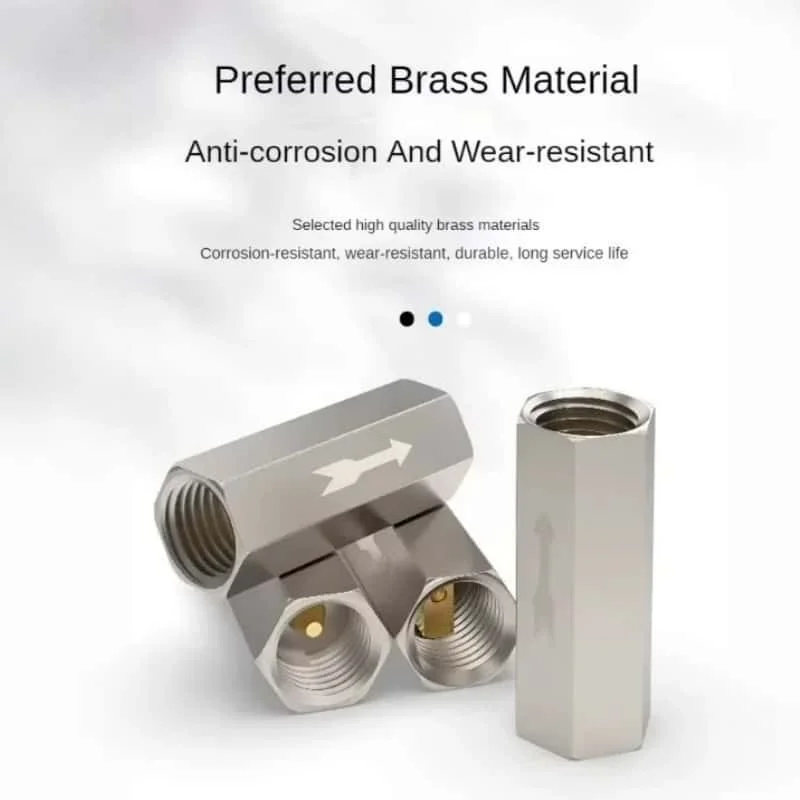 Pneumatic Check Valve CV-01 CV-02 CV-03 CV-04 One Way Valve Brass Air Non Return Valve for Air Compressor System view 2