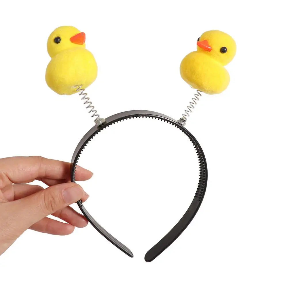 

Sweet Star Yellow Duck Headband Love Heart Animal Cartoon Hair Hoop Plastic Plush Children Hair Bands Children/Kids