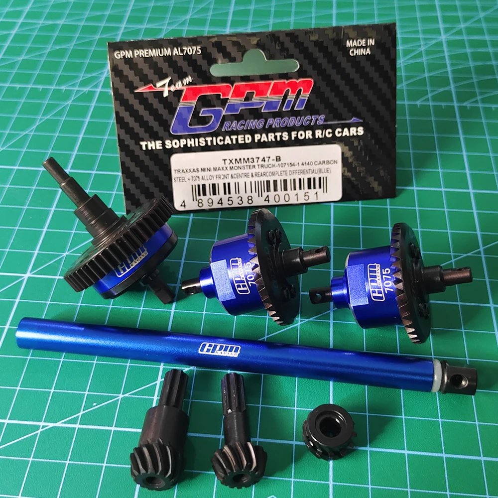 

GPM Metal Steel Front Center Rear Differential 10780 10760 10760R 10757X for TRAXXAS Mini Maxx 107154-1 Mini XRT 108076-1 RC Car