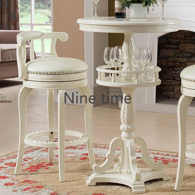 White Luxury Bar Table Art Modern Storage Party Bar Counter Table Reception Dining Mesa De Jantar Tavoli Da Pranzo Furniture