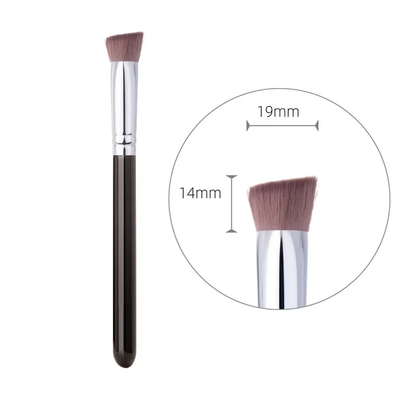 Abgewinkelte Text marker Bürste Gesicht Kontur Foundation Concealer Pinsel Dreieck Form synthetische Haar Foundation Text marker Pinsel