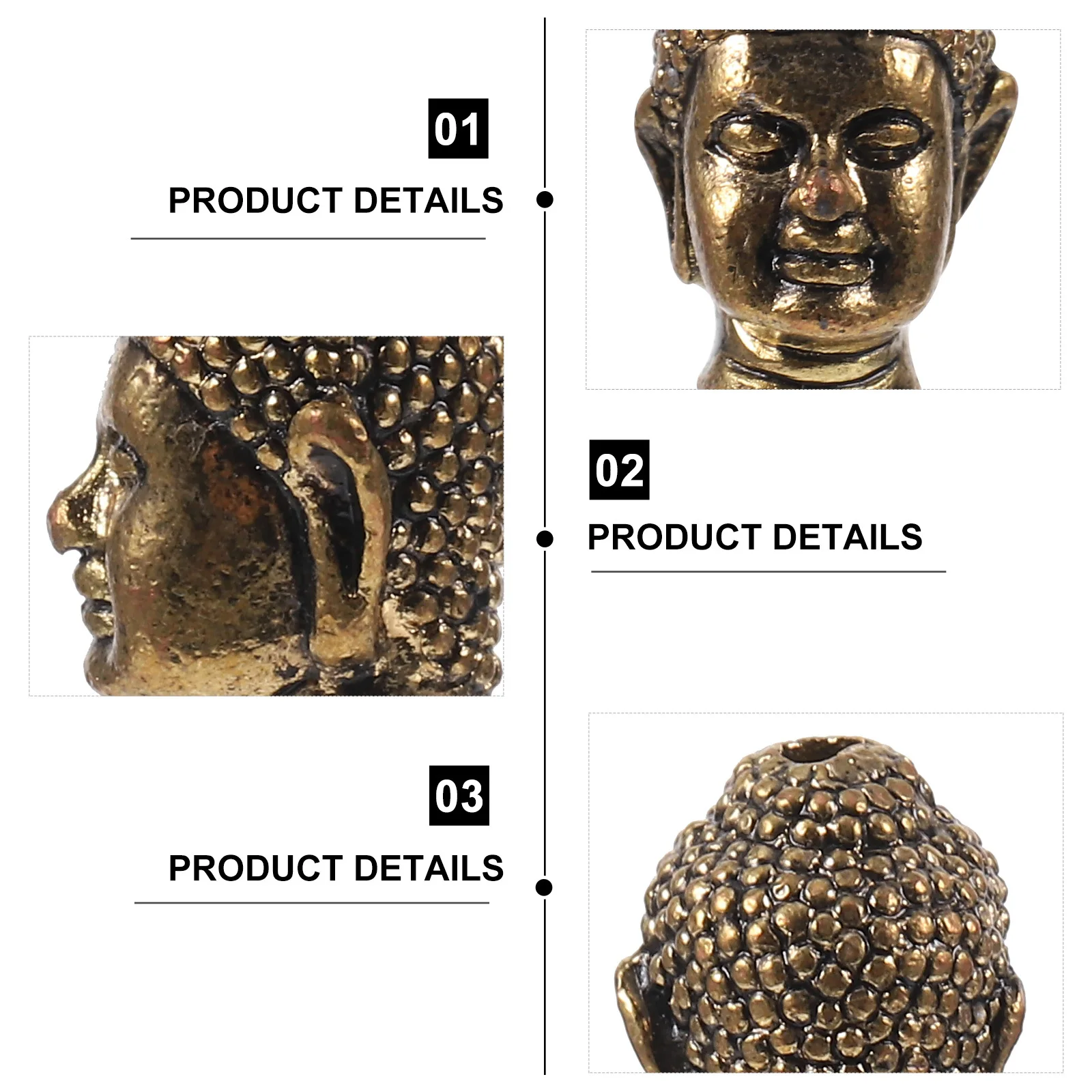 

10Pcs Premium Buddha Head Connector Charms Metal Spacer Beads Ideal for Handmade Bracelets Necklaces Jewelry Making Accessories