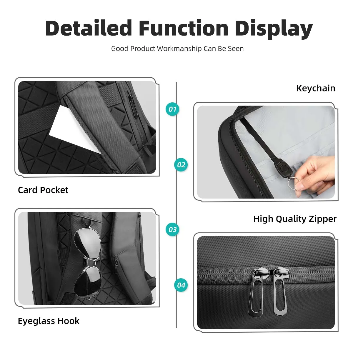 HK Men\'s Designer Laptop Bag Waterproof School Bags for College Boys Male Business Sports Travel Backpack Men With USB Charging