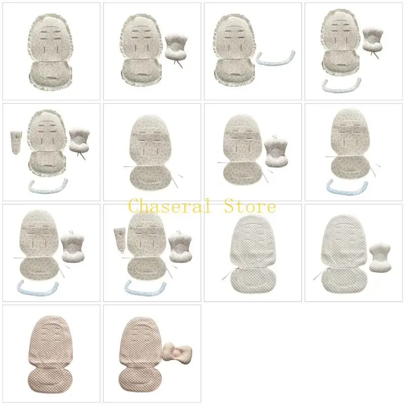 

E7CE Soft Comfortable Travel Baby Strollers Cushion Summer Ice Silk Cooling Pad for Infants Enjoy Daily Comfort