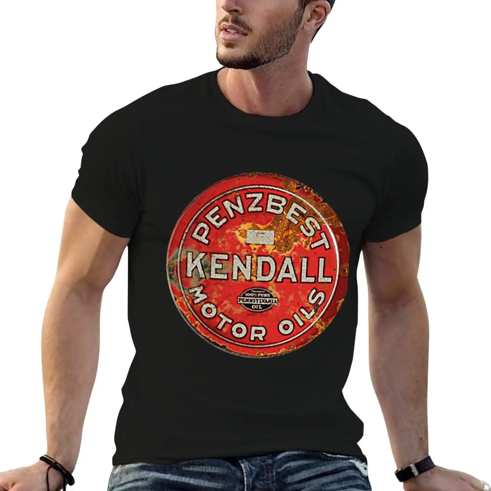 Camiseta Kendall Motor Oil, camiseta de algodón, camisetas 100% de algodón para hombre, camiseta de algodón para hombre