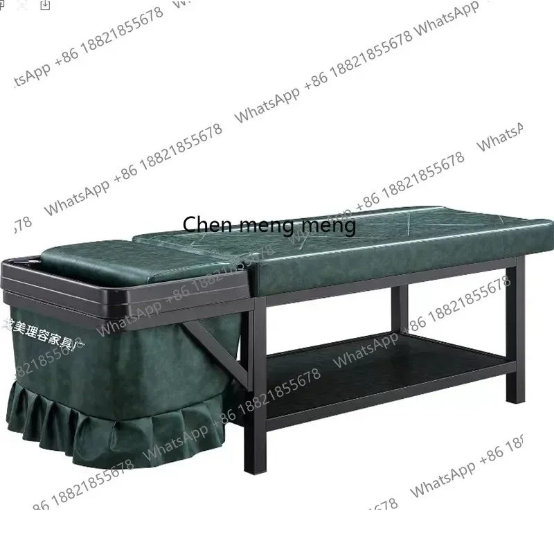 D5556 Glass steel shampoo bed Hair salon Full lying barber shop shampoo bed Beauty salon Hair salon Shampoo bed
