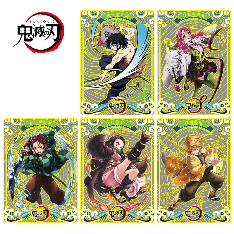 

Demon Slayer Metal Card Mr Series Anime Character Kamado Nezuko Hashibira Inosuke Agatsuma Zenitsu Collection Card Birthday Gift