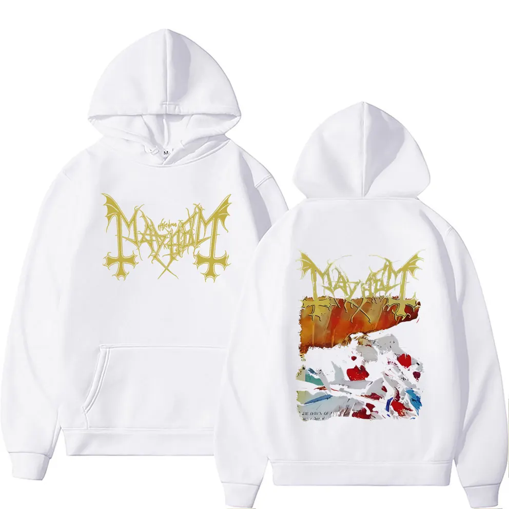 الرجال النساء روك ملابس رياضية كبيرة الحجم الذكور الموت الأسود المعادن هوديس أزياء خمر الفوضى فجر القلوب السوداء هوديي