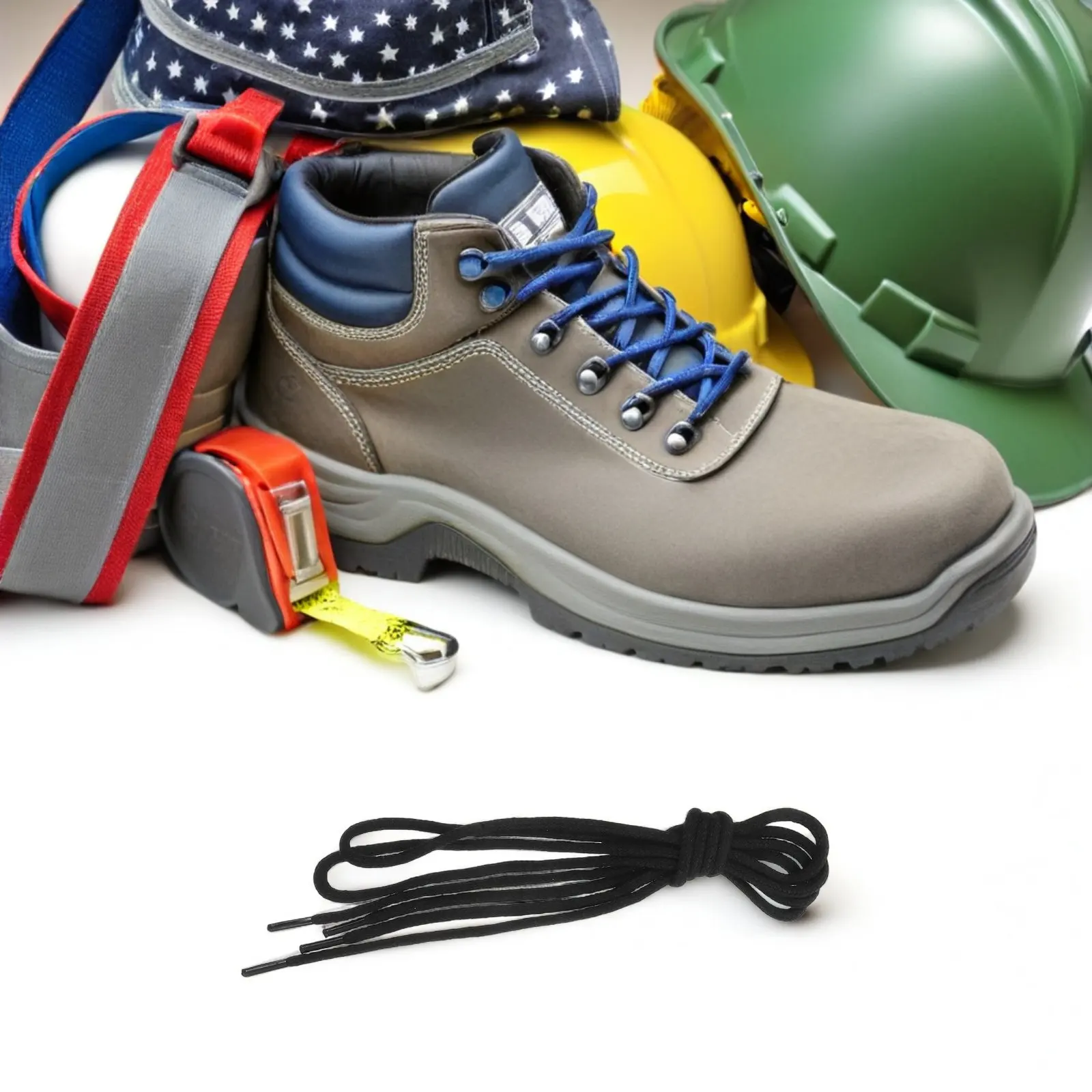 

2 пары термостойких шнурков для сварочных ботинок, огнестойкие, черные, не заменяемые, для рабочих ботинок, сверхпрочные, защитные для сварочных работ