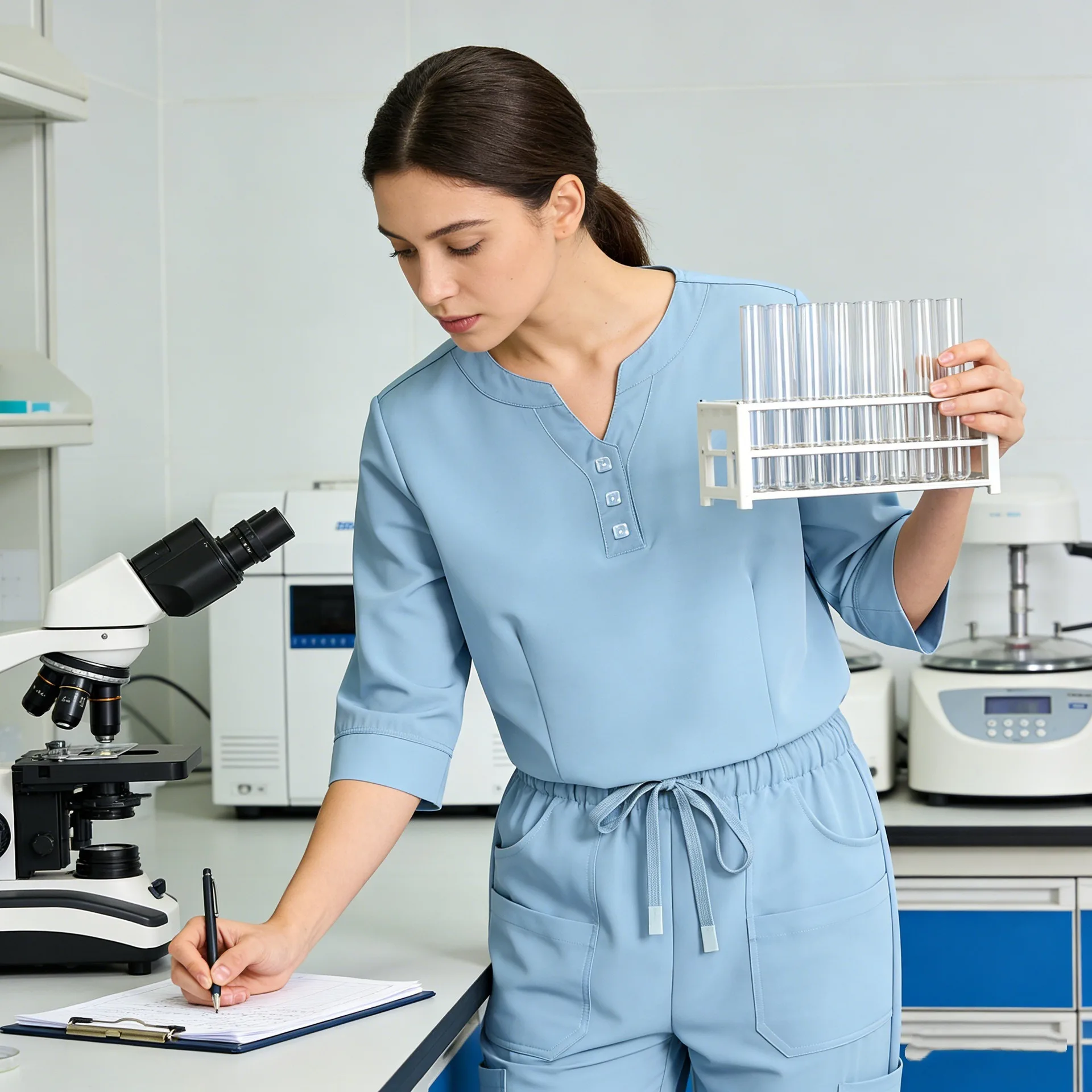 medium-length-sleeves-beautician-work-suits-health-check-nursing-clothes-hospital-scrubs-set-spa-uniform-women-nurse-accessories