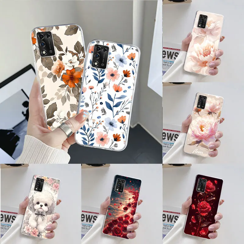 For ZTE Blade Libero 5G IV i i i Case New Fashion Floral Soft Silicone TPU Phone Case For ZTE Libero 5G IV Back Cover Fundas