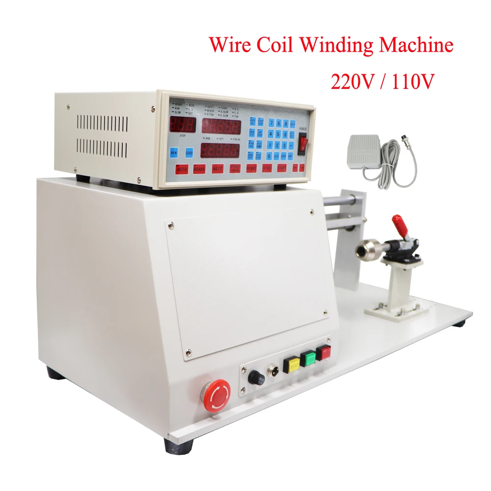 HL-830 CNC Winding Machine Transformer Automatic Wire Winding Tools Single-axis Side Brushless Wire Processing Cables Winder