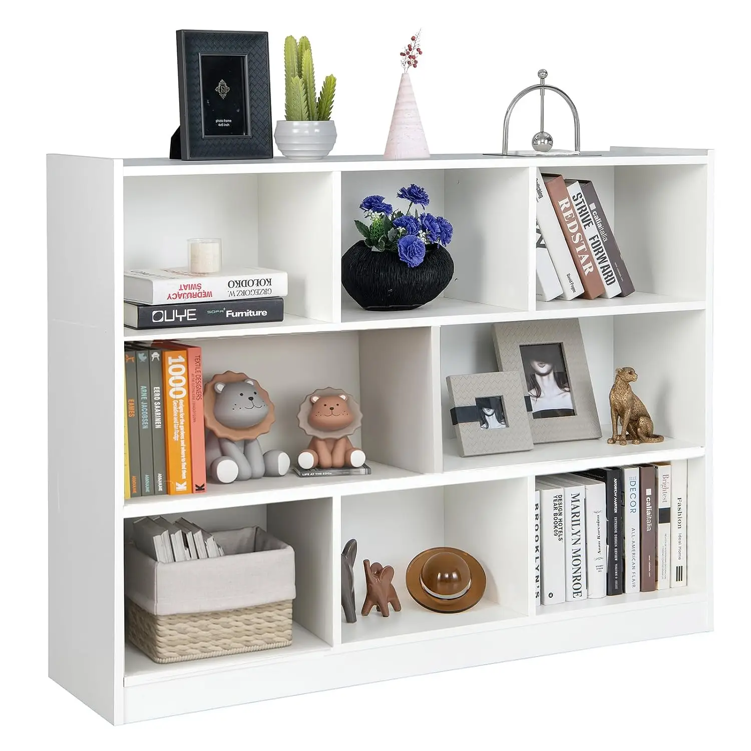 Cube Storage Organizer, 4 Tier Horizontal Bookcase, Customized