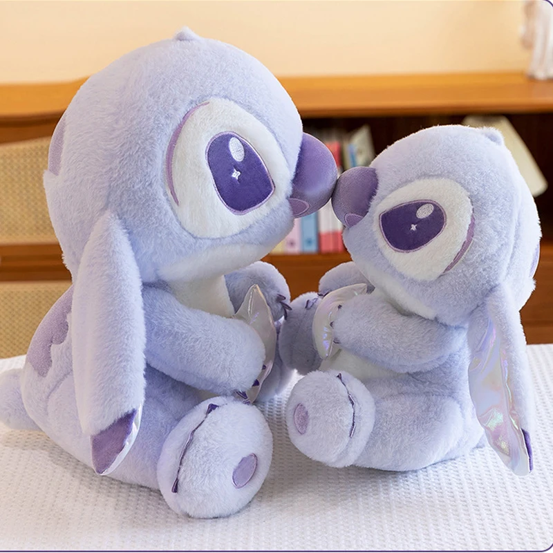 2025 Disney New Star Wish Stitch Interstellar Plush Toy Purple Stitch Doll Plush Room Decoration Pillow Girl Christmas Gift