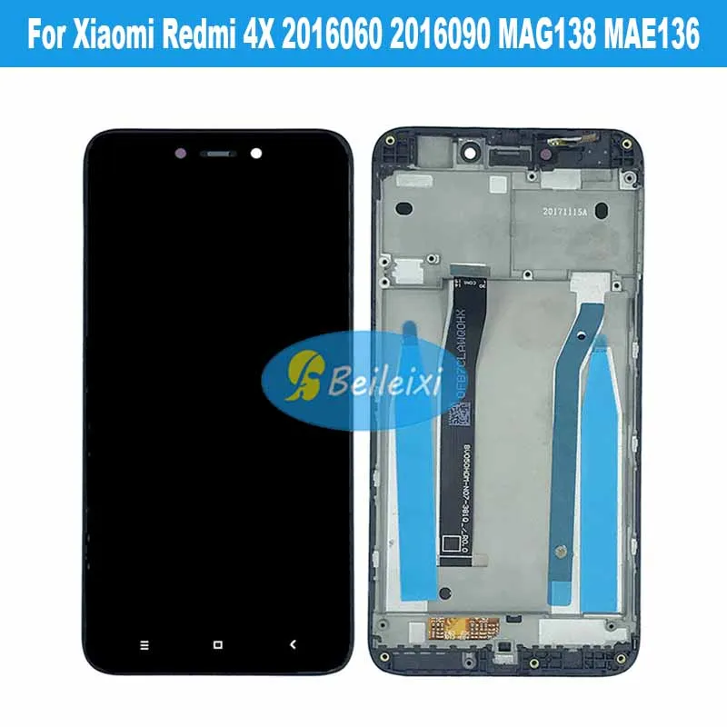 For Xiaomi Redmi 4X / Red Rise 4X LCD Display Touch Screen Digitizer Assembly For Hongmi 4X 2016060 2016090 MAG138 MAE136