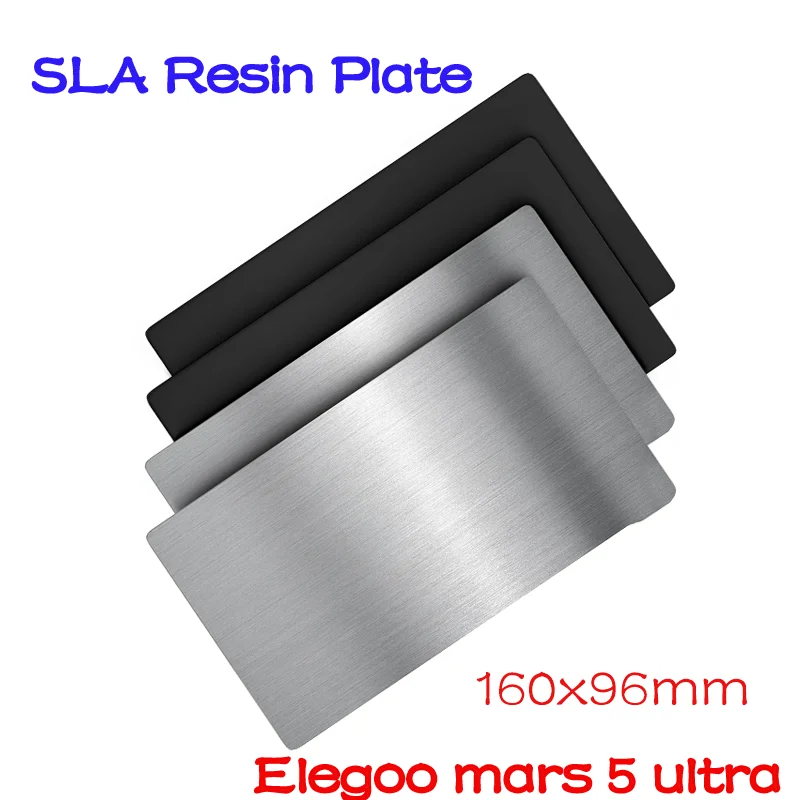 Magnetic SLA Resin  Plate 160x96mm Elegoo Mars 5/Mars 5 Ultra /Mars 4/Mars 4 Ultra Flexible Steel Sheet + Hot Bed Sticker