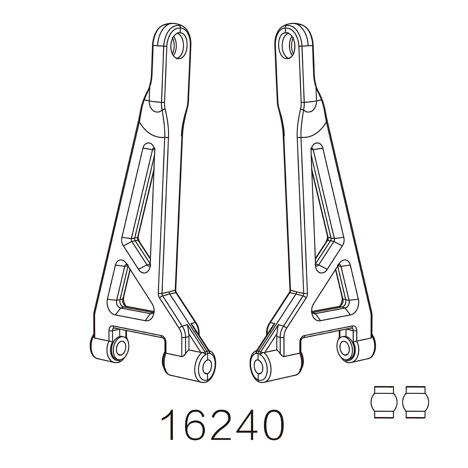 MJX Hyper Go H16H 16208 16209 16210 Original Differential Stoßdämpfer Getriebe Suspension Arm RC Auto Ersatz Ersatzteile