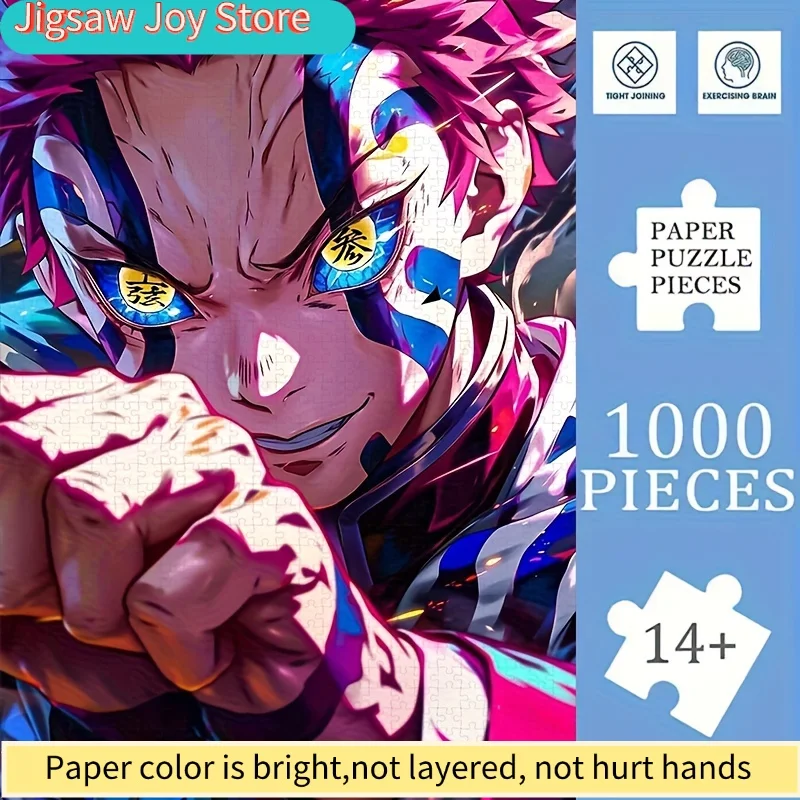 

A Set of Puzzles Featuring an Animation Theme, Made of Cardboard. Ideal for Relaxing at Home, Enjoying During Coffee Breaks at