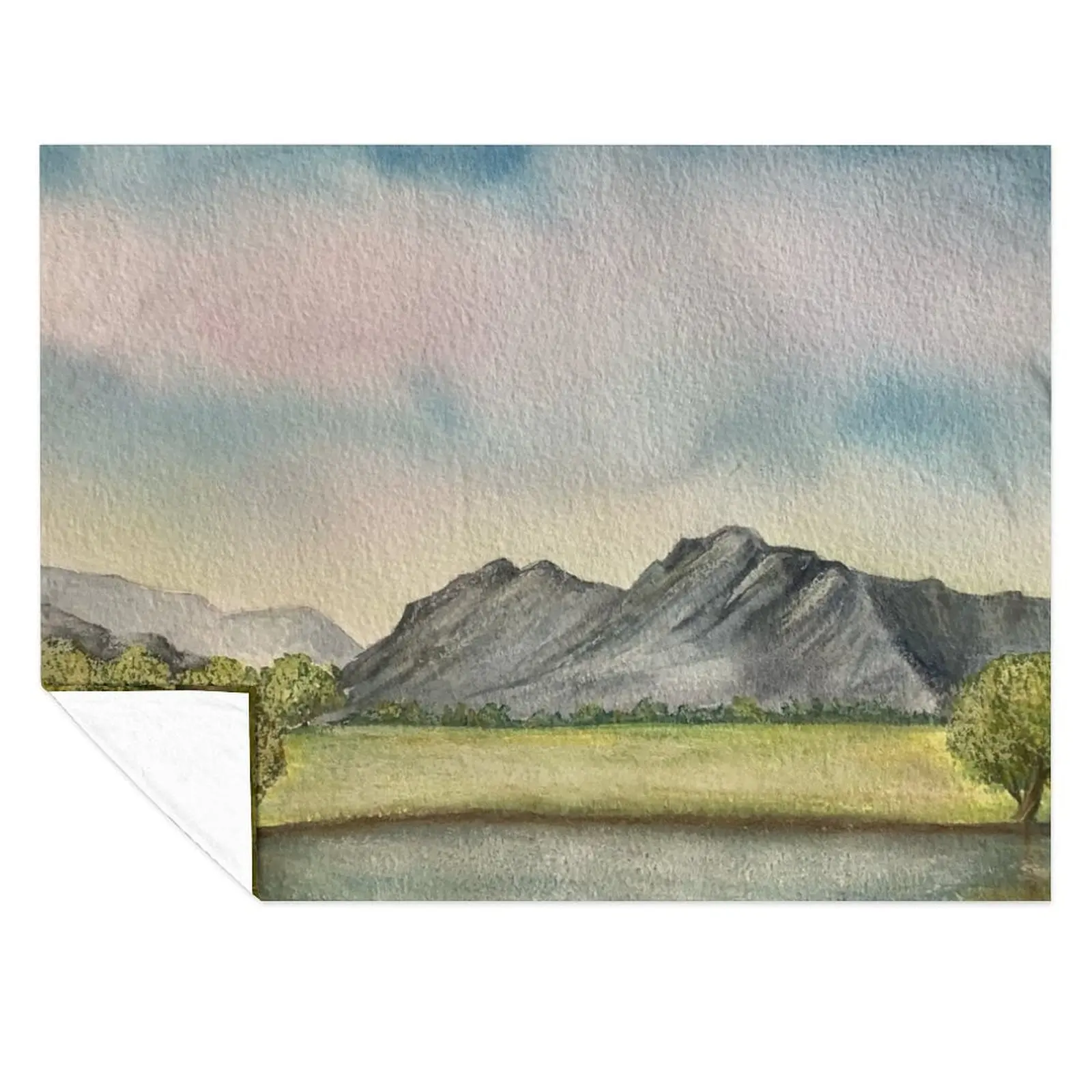

Langdale Pikes in the lake district Throw Blanket Beautifuls Decorative Sofas warm winter For Decorative Sofa Blankets