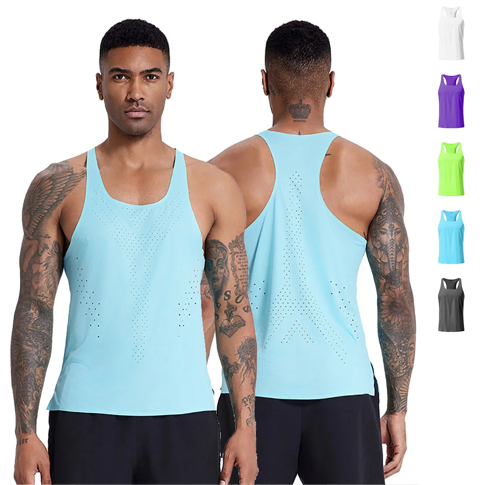 

Men Run Tank Top Speed Fitness Vest Running Shirt Sleeveless Mens Soprt Singlet