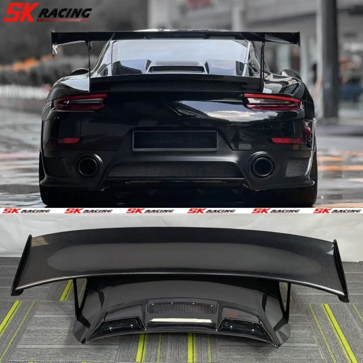 

Rear Trunk Lip Spoiler Wing GT2 RS Style Body Kits For Porsche Carrera 911 991 Car Accessories