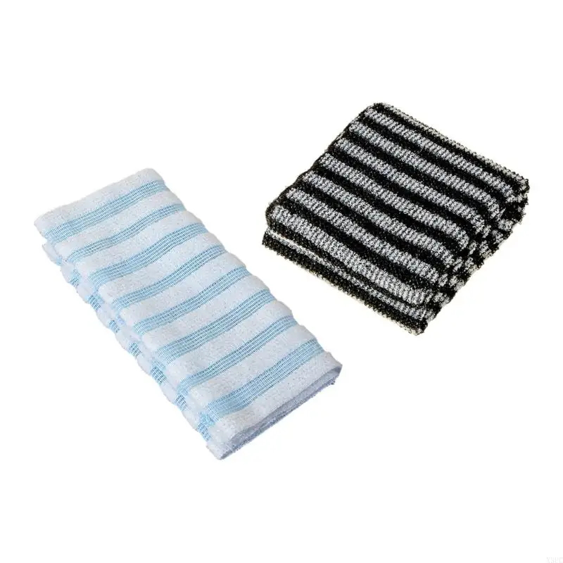 Exfoliating Bath Washcloth Back Scrubber Long Towel Fast Drying Nylon X3UC