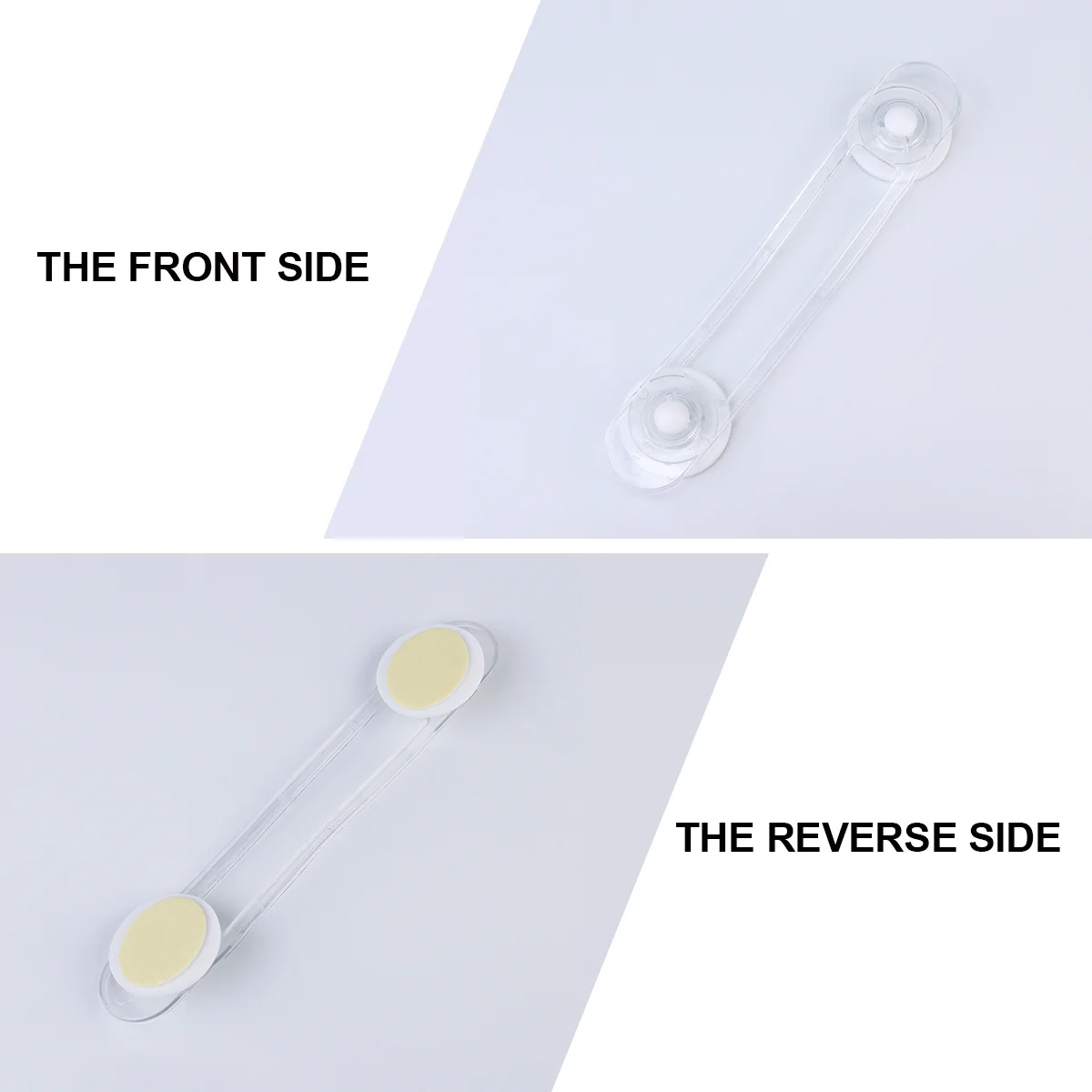12 قطعة مزلاج درج سلامة الطفل شفاف مرن دائم قفل خزانة الطفل برهان مكافحة قرصة لأجهزة أدراج الخزانات #4