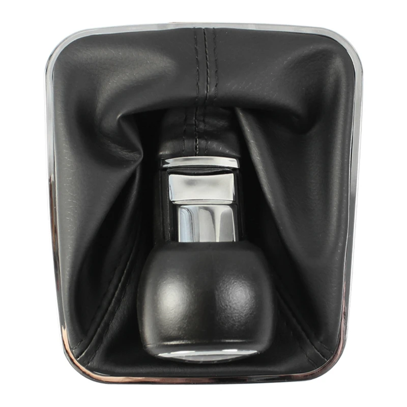 super-sale-for-opel-zafira-b-2005-2006-2007-2008-2009-2010-gear-shift-knob-5-6-speed-with-pu-gaiter-boot-cover-black-5-speed
