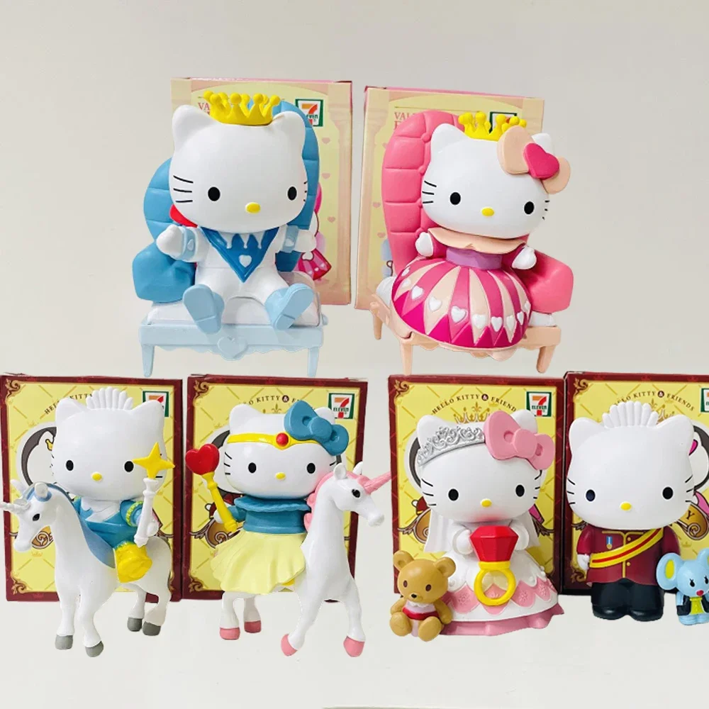 

Hello Kitty Valentine's Day Gifts Sanrio Decoration Figure Kawaii Toy Cartoon Model Figurines Collection Girls Holiday Toy Gifts