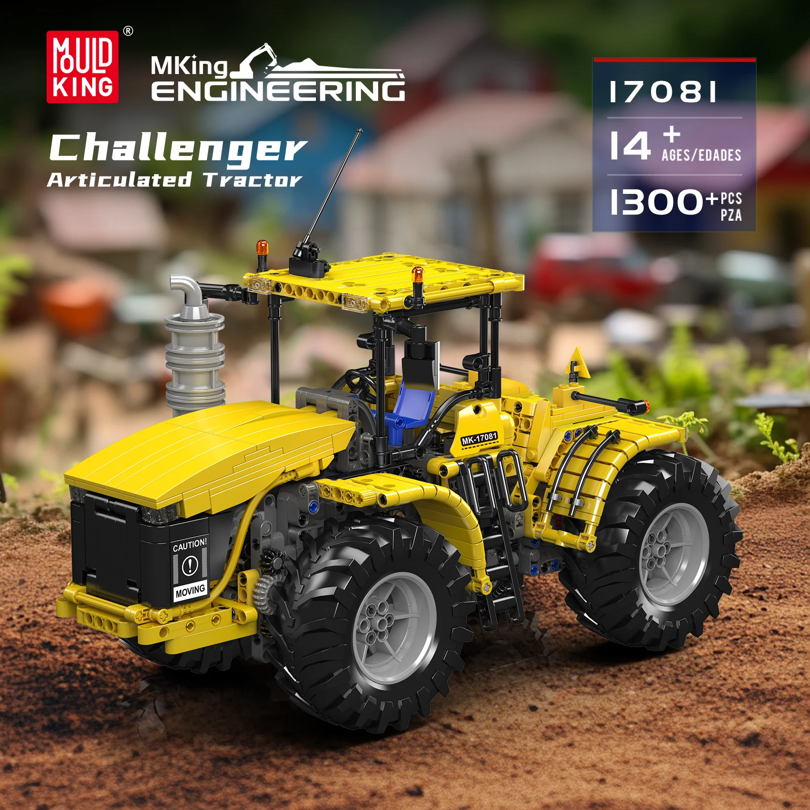 รถแทรกเตอร์แบบประกอบได้ Challenger 17081 จำนวน 1300 ชิ้น โมเดลยานพาหนะการเกษตรขนาดใหญ่ สำหรับผู้ใหญ่และเด็ก ของเล่นเสริมพัฒนาการ DIY ของขวัญ