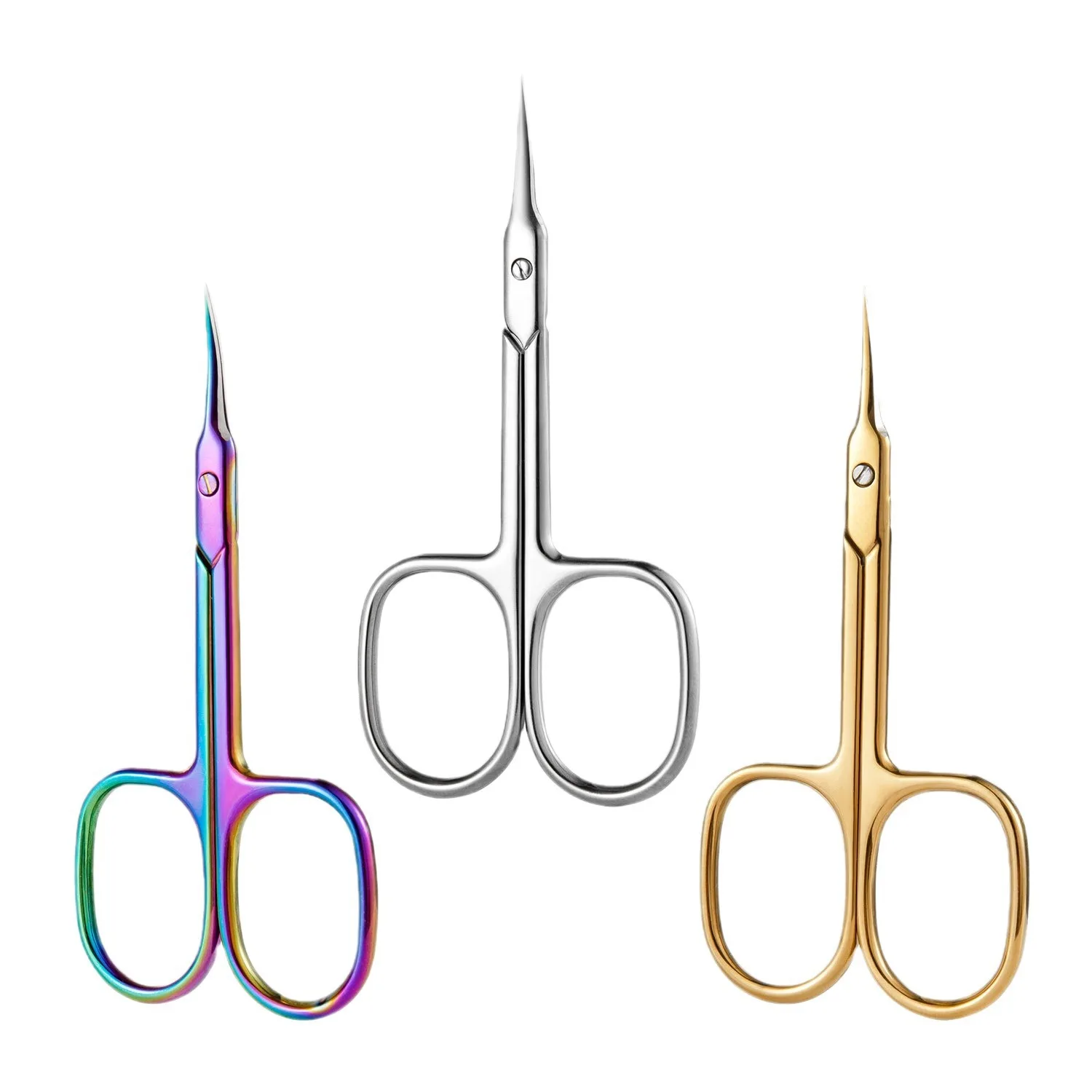 กรรไกรตัดหนังกําพร้า Extra Fine Cuticle Trimmer สําหรับเล็บมือและเล็บเท้า Curve Blade ที่แม่นยํา Pointed Tip Grooming Kit สําหรับเล็บ Art