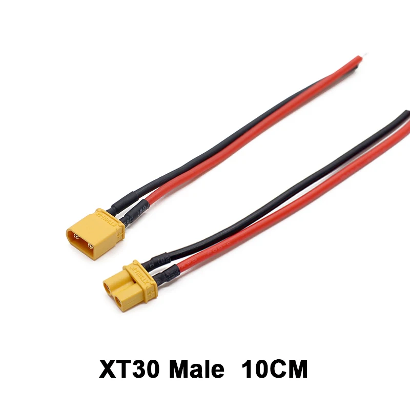 Connecteur mâle et femelle avec câble métallique étamé, 100/150mm, 16AWG, pour batterie RC Lipo, chargeur de importateur FPV