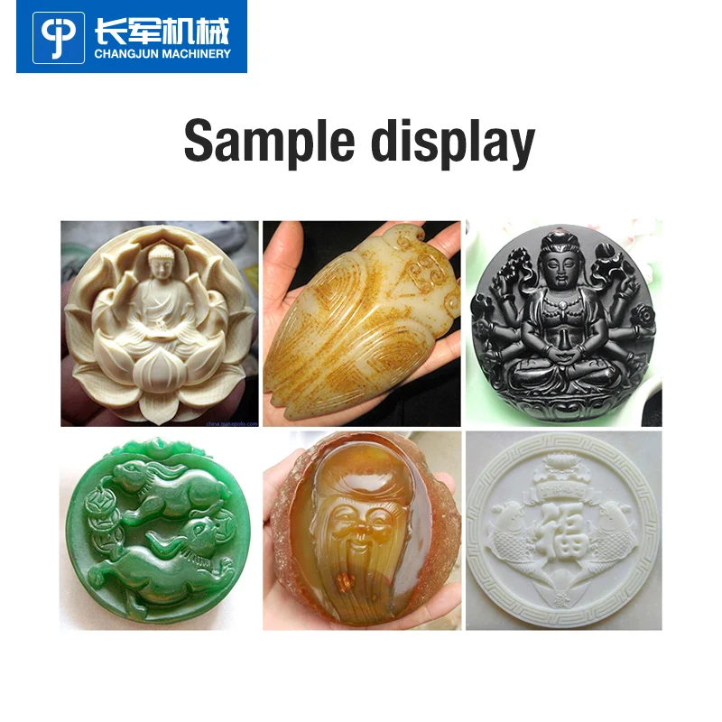 Changjun High Precision Engraving Carving Jewelry Jade Ganite 4040 Stone Cutting Machine