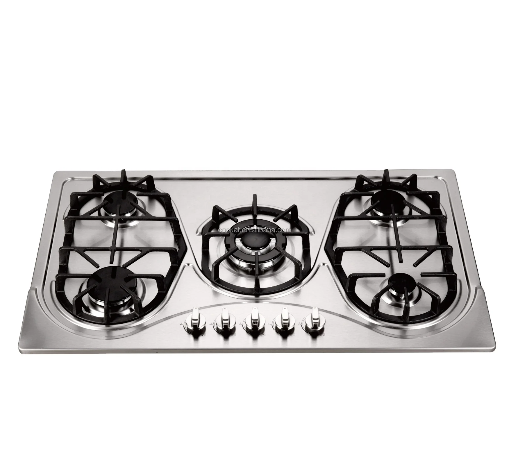 가스 밥솥 5 버너 쿡탑 맞춤형 주방 기기 스테인레스 스틸 표면 전기 경쟁 가전 가격