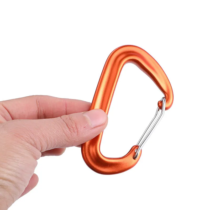 12KN Climbing Carabiners Heavy Duty D-type Clips Aluminum Alloy Hook for Hcks Camping