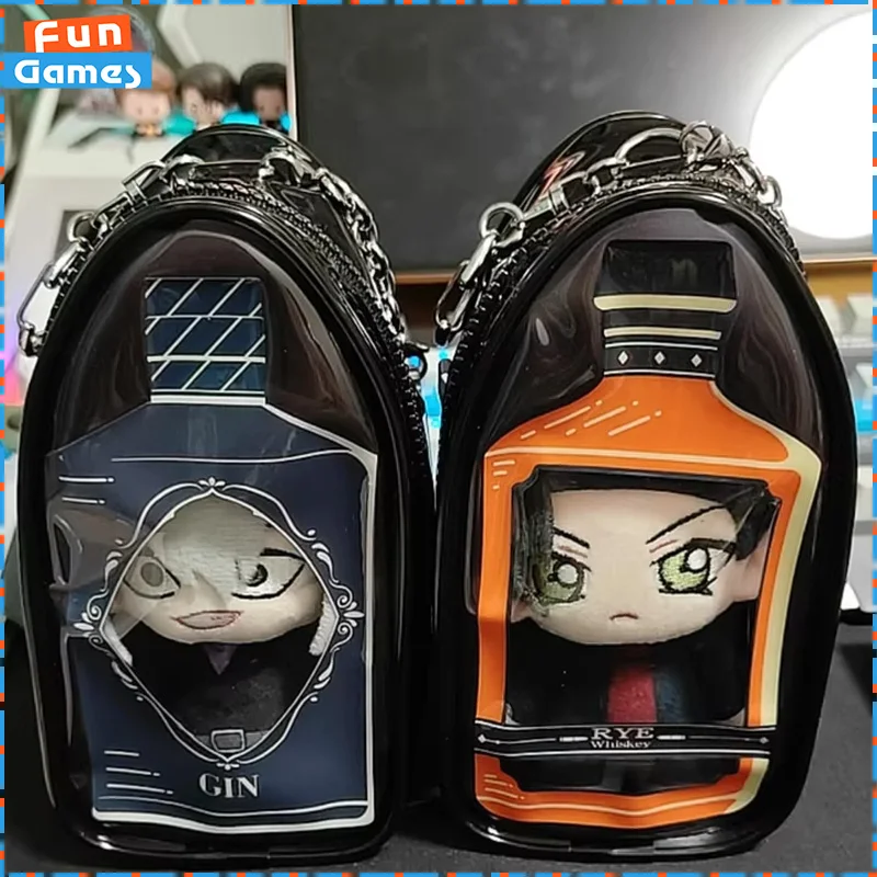 New GONG Detective Conan Doll Black Organization Wine List Series Anime Figures 11Cm Plush Ornament Custom Toys Birthday Gift