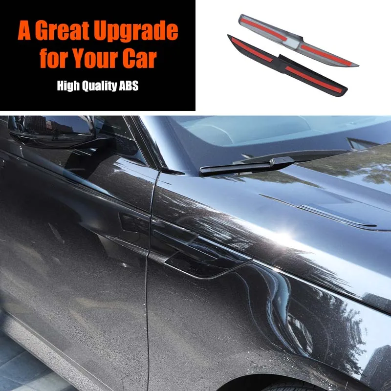 

2Pcs ABS Carbon Fiber For Land Rover Range Rover Sports 2023+ Car air outlet fender decorative strip Car protection accessories