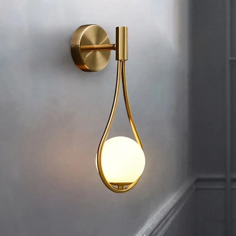 Vintage Vintage Industrial Wall Sconce โคมไฟ Mini สีขาว/กระจกใสใส,g9อบอุ่น/สีขาวสำหรับห้องนอน